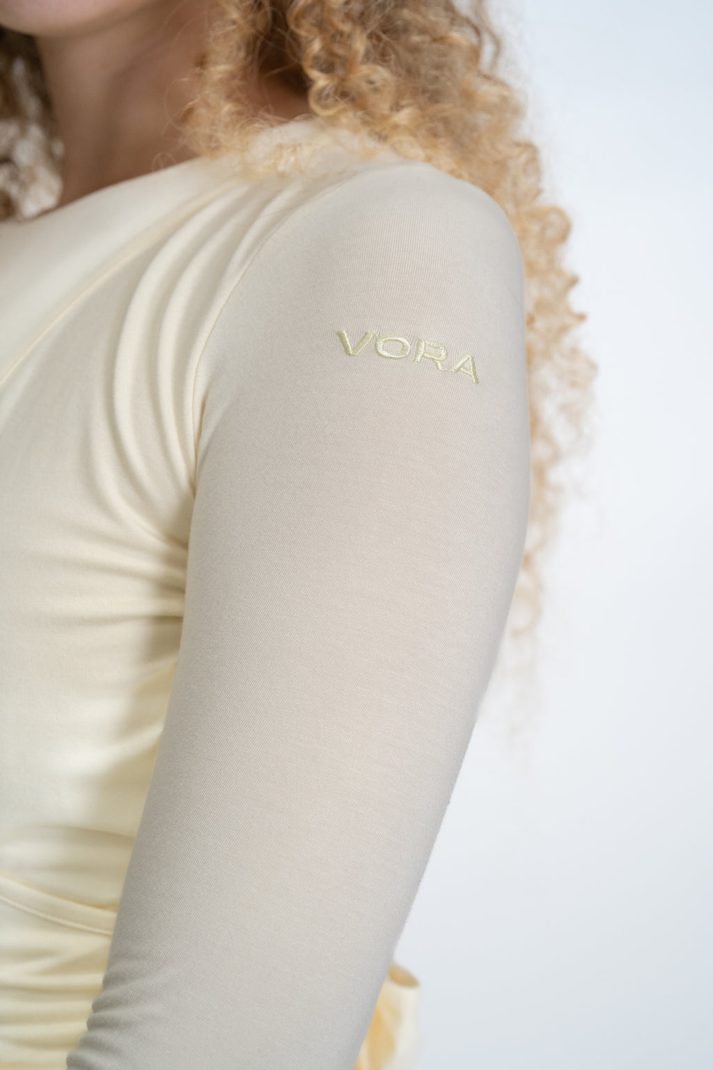 VORA♥︎𝒥𝑜𝒶𝓃𝒶 "Pastel Yellow" Wrap Shirt