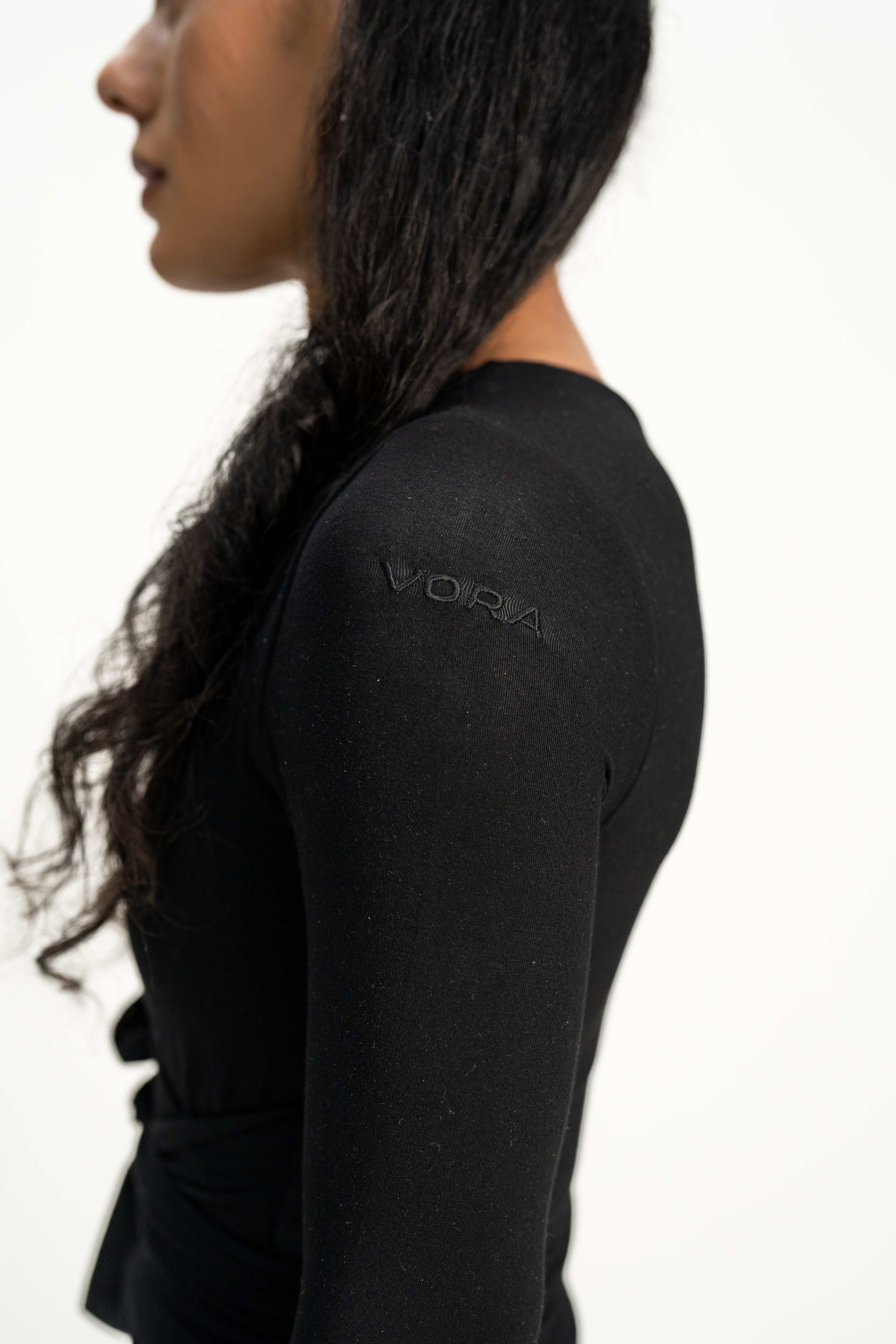 VORA♥︎𝒥𝑜𝒶𝓃𝒶 "Black" Wrap Shirt