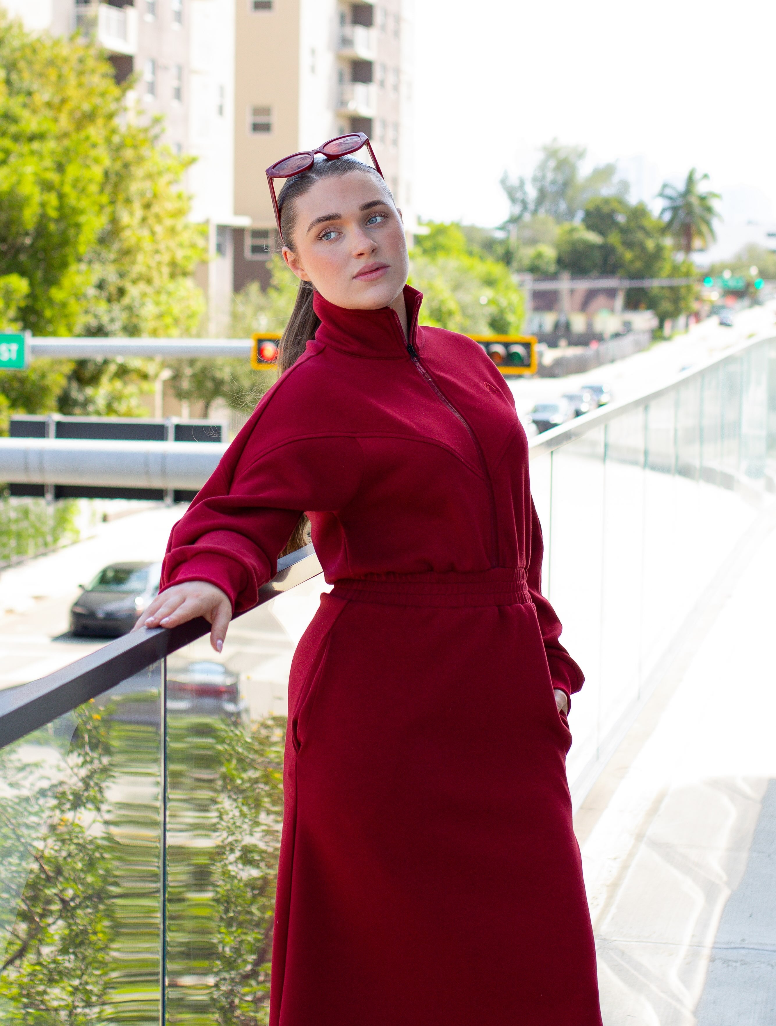 winter berry dress Winter Berry or Frosted Ivory? That's the question for tomorrows Cable Knit Mini Dress launch! We would never leave you without a fur cuff trim at Christmas Time