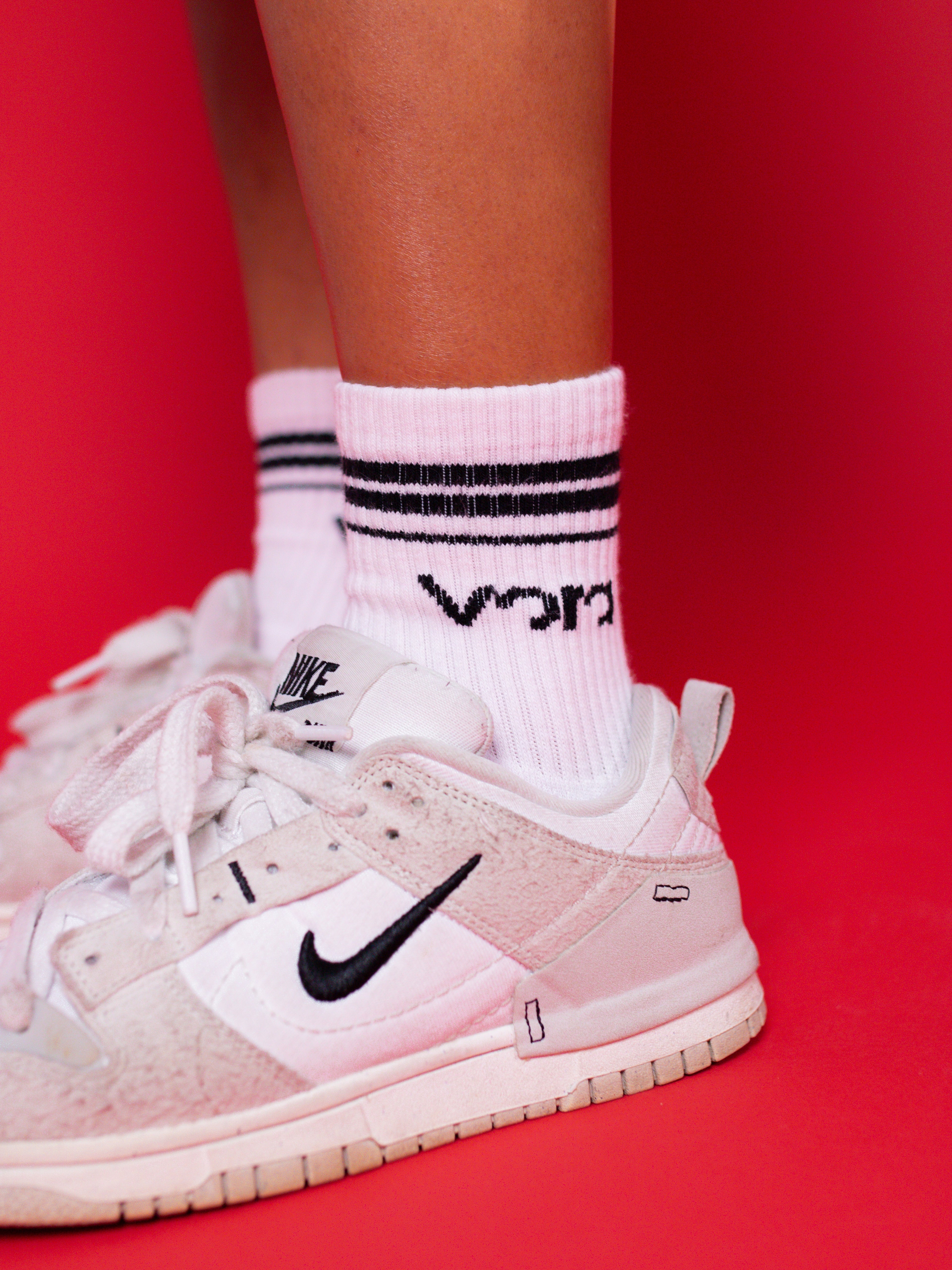 Vora Stripe Half-Crew Sock